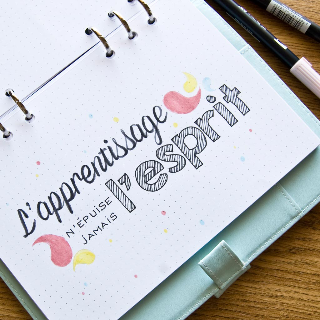 apprentissage-ecriture-bullet-journal apprentissage bullet journal