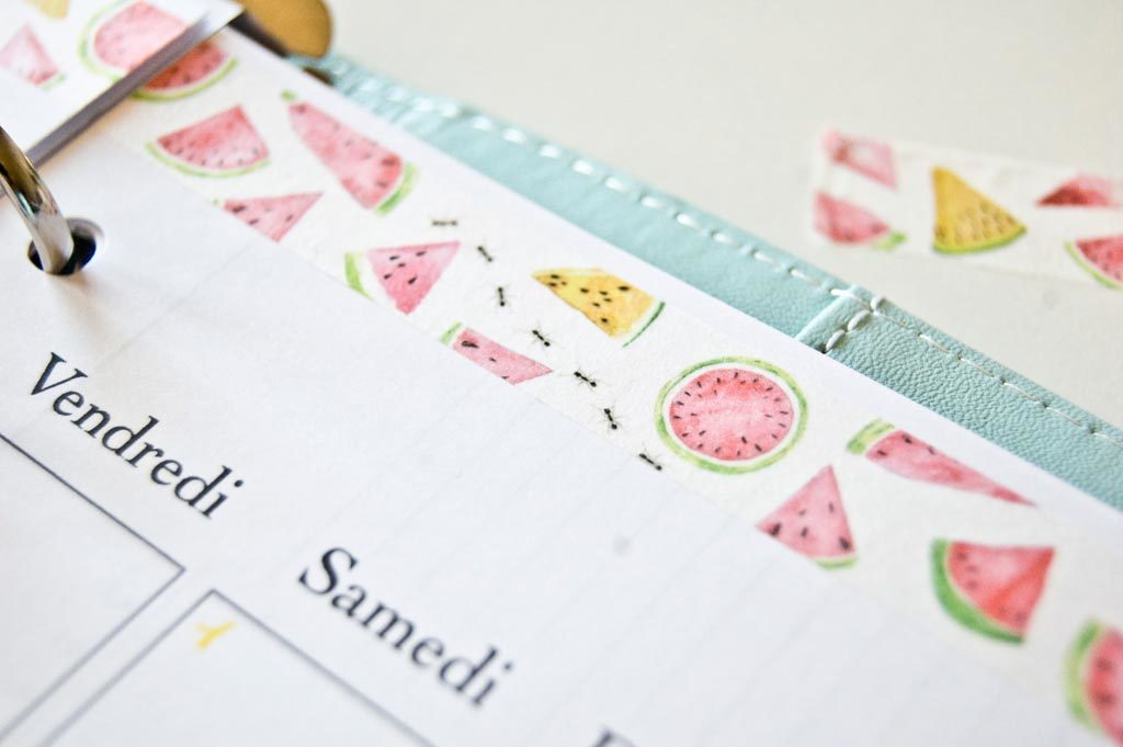washi tape pasteque