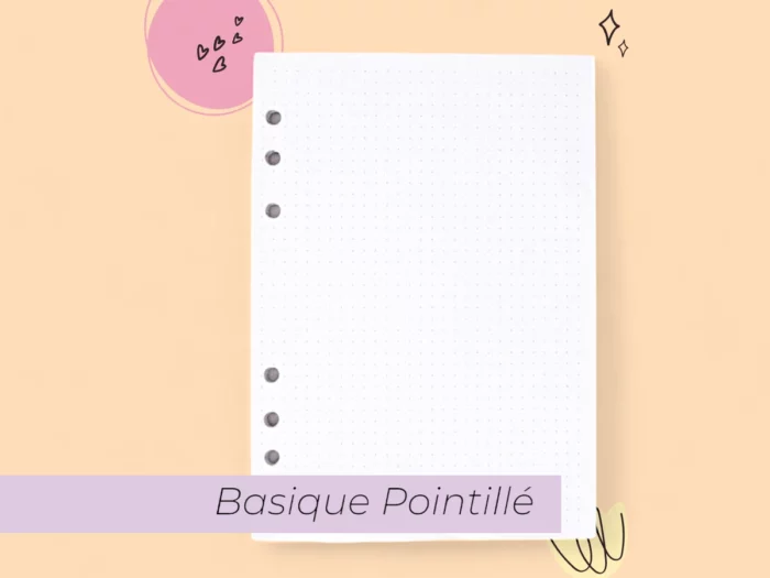 pack page pointilles recharge bullet journal