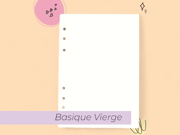 pack page vierge recharge bullet journal