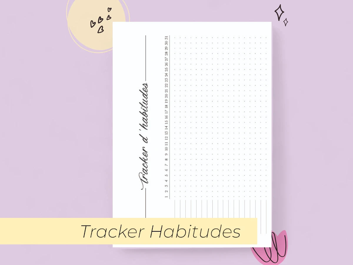 tracker habitude recharge bullet journal