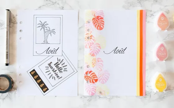 customisation-page-mois-aout-bullet-journal