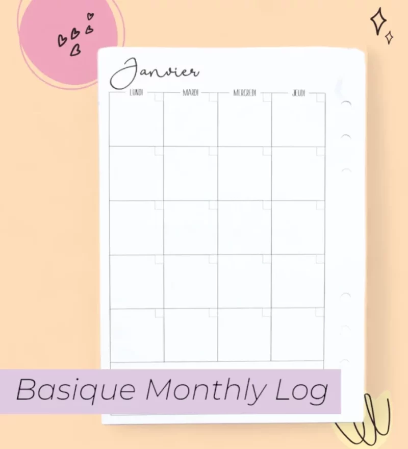 Basique Monthly Log