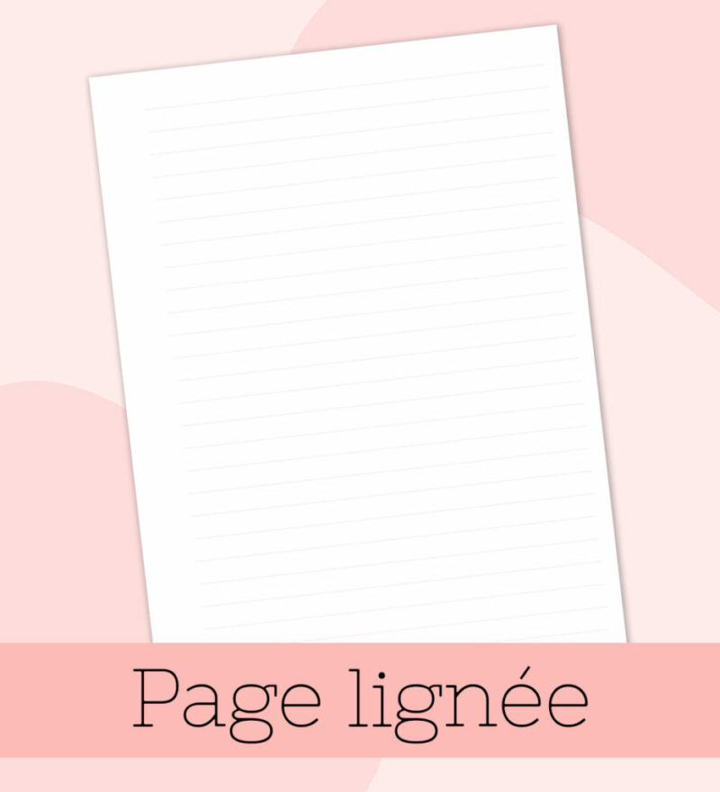 Pages Lignées - à imprimer soi-même