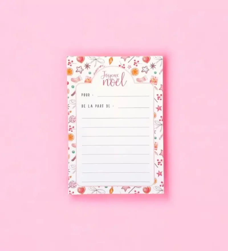 Bloc-notes de Noël