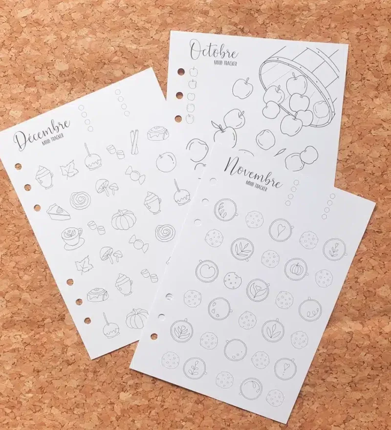 Mood Trackers Automne - Gourmandises