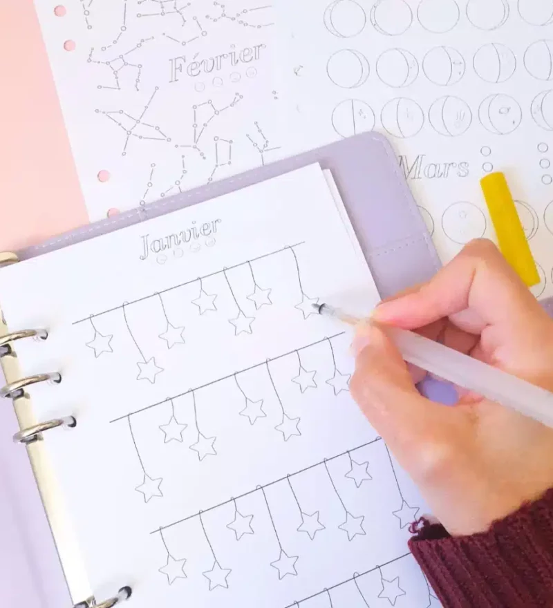 Mood Trackers Hiver - Nuits d'hiver